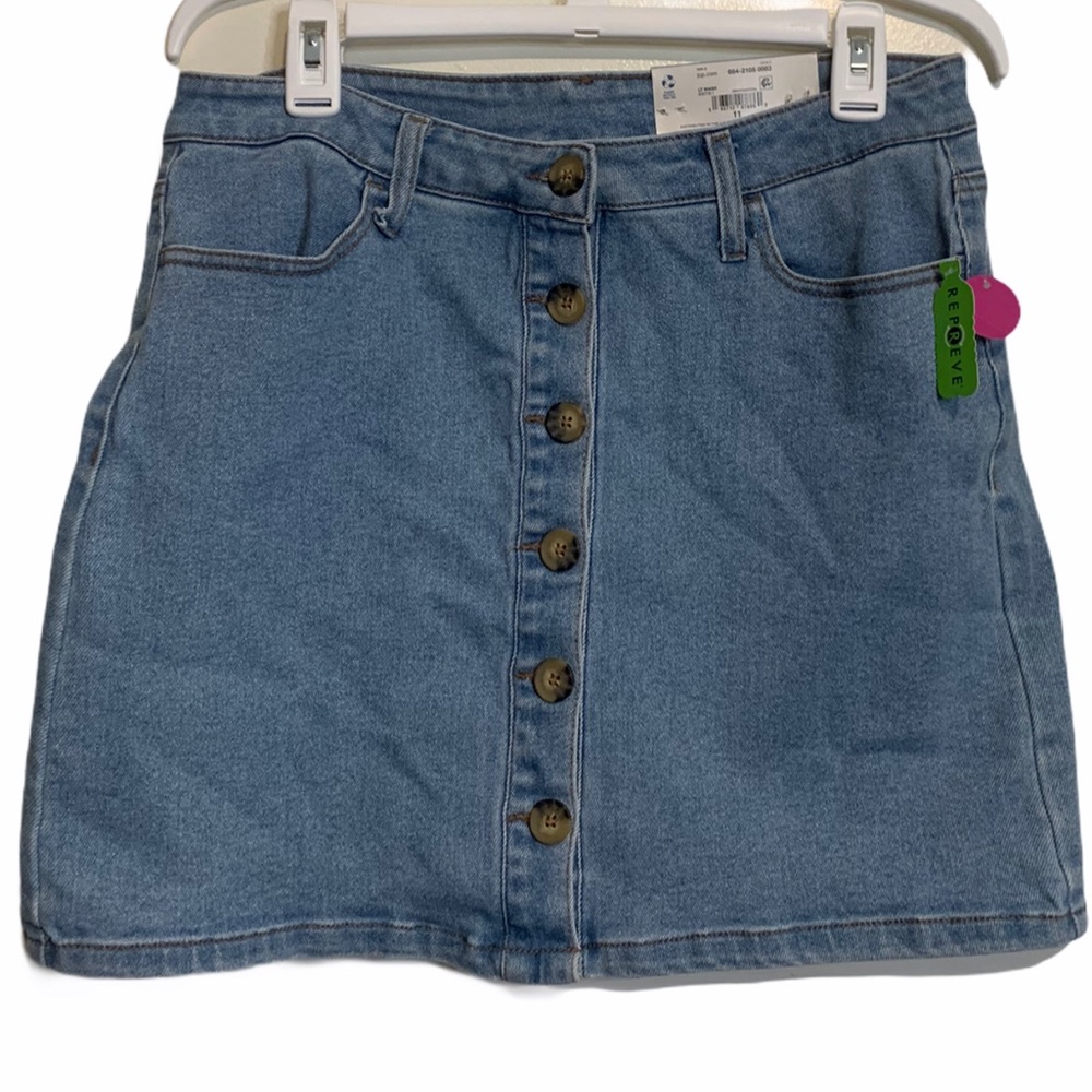 NWT Arizona Jean Co button down Jean skirt